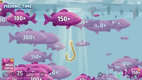 Fishing Time Mega Catch underwater multipliers on fish